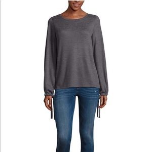 a.n.a Brushed Knit Tie Sleeve Sweater